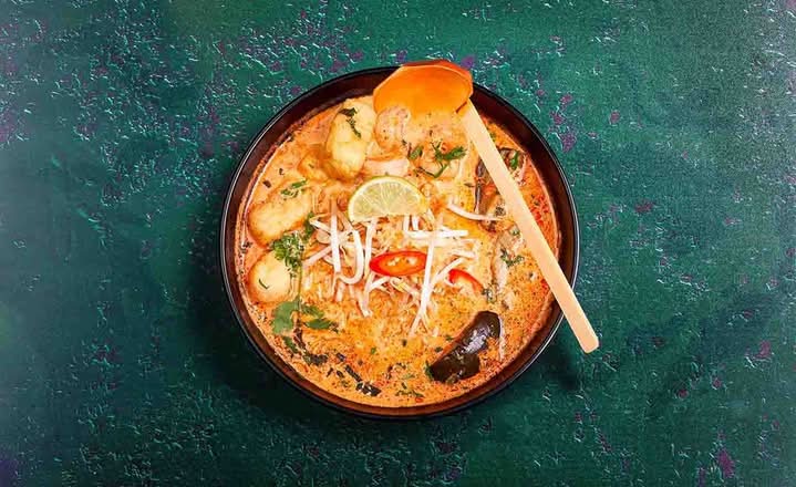 The Banana Tree Laksa Soup with Prawns