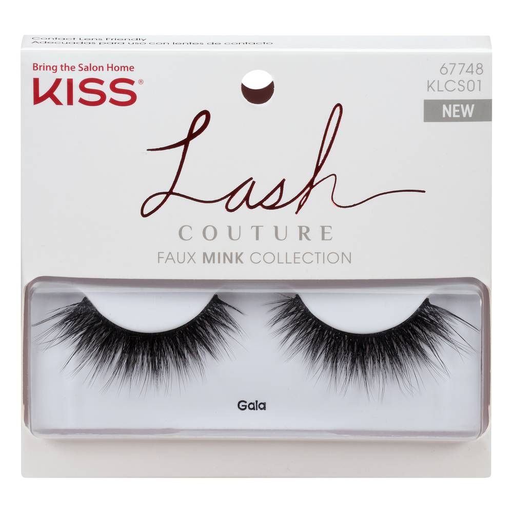 Kiss Lash Couture Faux Mink False Eyelashes Gala