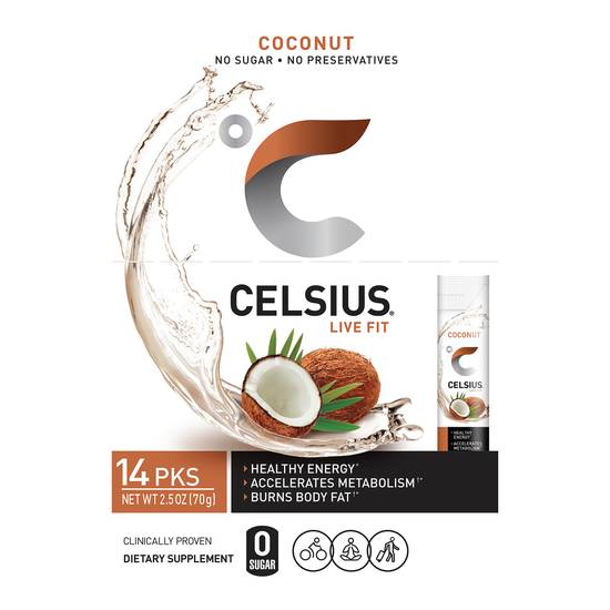 Celsius Live Fit Fitness Drink (2.5 oz) (coconut)