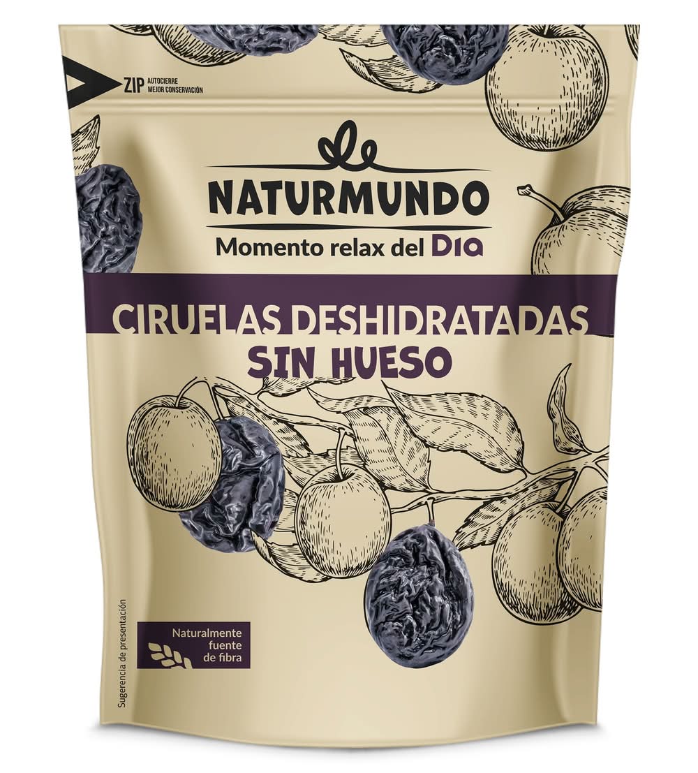 Ciruelas Deshidratadas Sin Hueso Naturmundo De Dia Bolsa 200 G