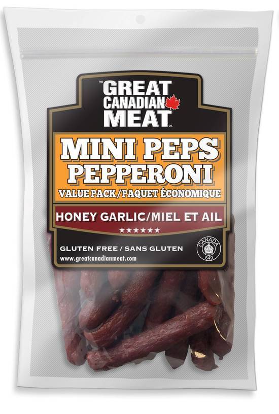 GCM Mini Peps Pepperoni Honey Garlic 225 g