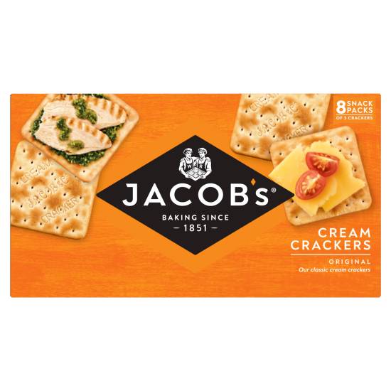 Jacob's Cream Crackers Original Snack packs (8 ct)