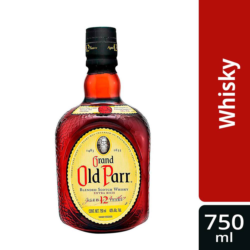 Old Parr whisky escocés blended (750 mL)