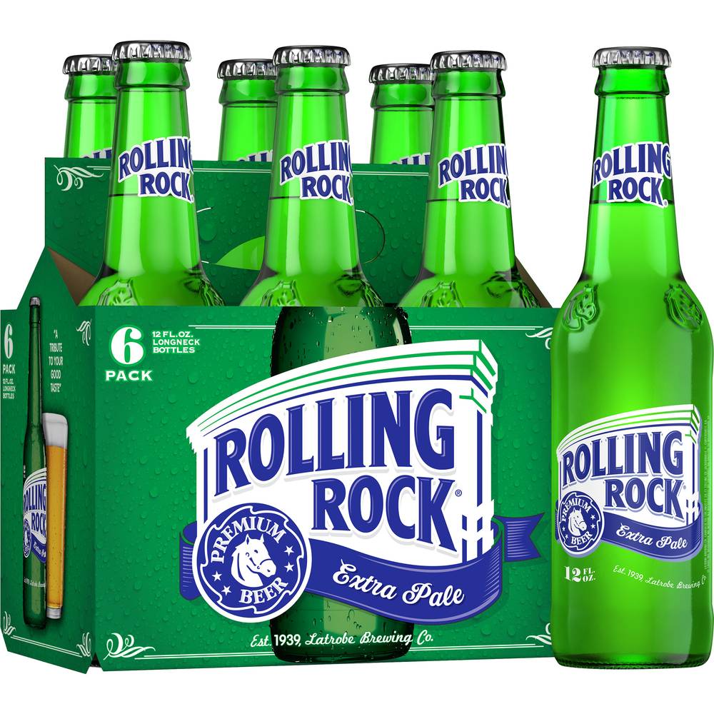 Rolling Rock Extra Pale Beer (6 ct, 12 fl oz)