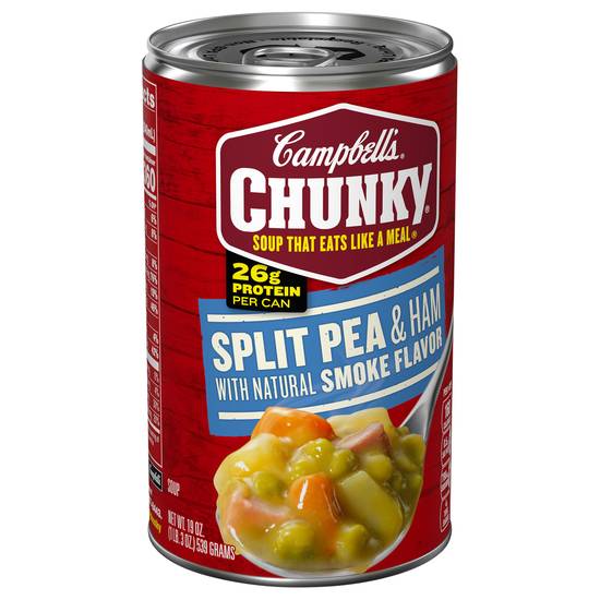 Campbell's Chunky Split Pea and Ham Natural Soup (smoke)