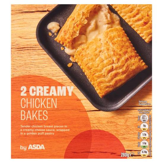 Asda 2 Creamy Chicken Bakes 280g