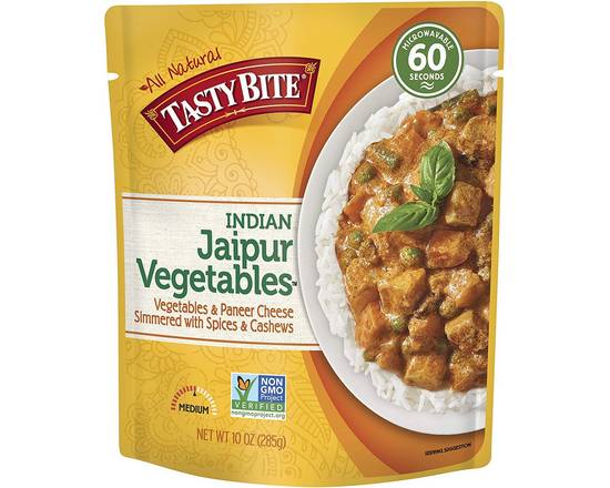 Tasty Bite · Navratan korma légumes à la jaipur avec cubes de fromage paneer, Cuisine Indienne (285 g) - Jaipur vegetables (285 g)