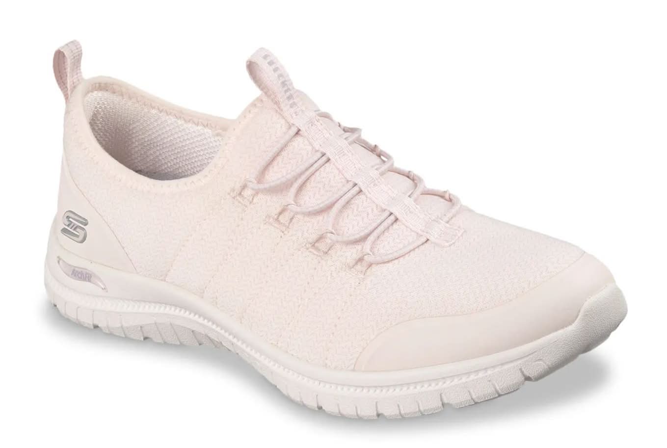 Skechers Arch Fit Virtue Dahlia Slip-On Sneaker (Blush Medium - 10)