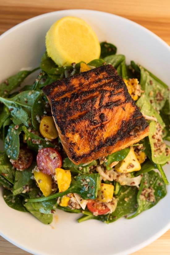 Blackened Salmon + Spinach