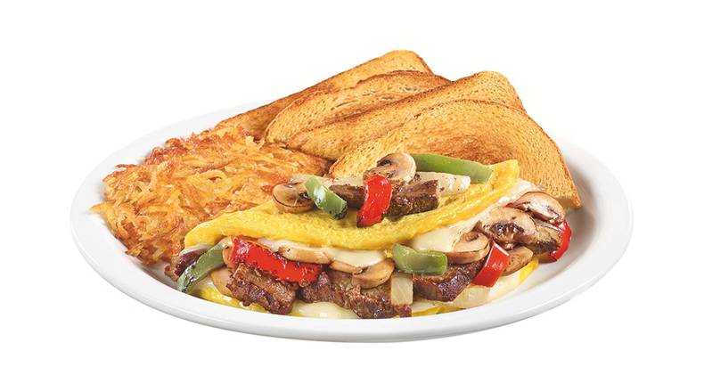 Philly Cheesesteak Omelette