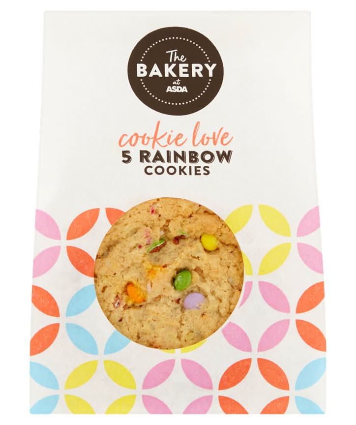 The Bakery at Asda 5 Rainbow Cookies 5pk