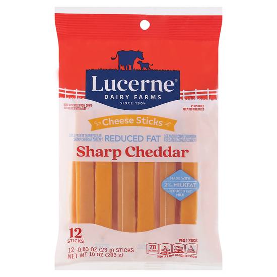 Lucerne Sharp Cheddar Cheese Sticks (12 ct)