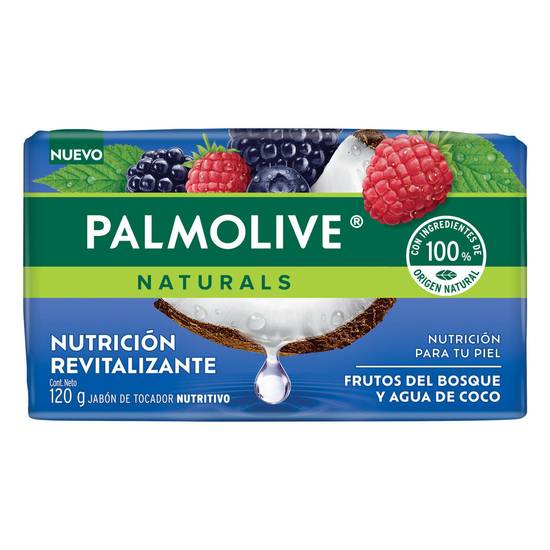 Palmolive jabón naturals frutos del bosque y agua de coco (barra 150 g)