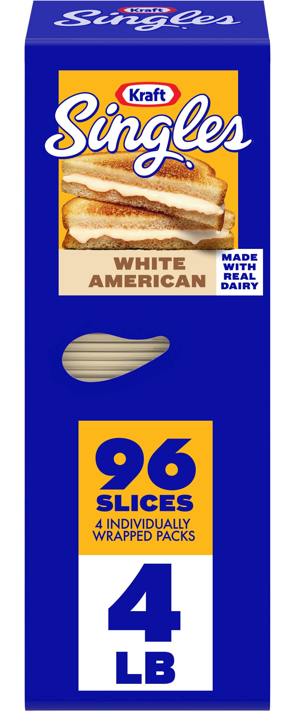 Kraft Singles American Cheese (4 lbs, 96 ct)
