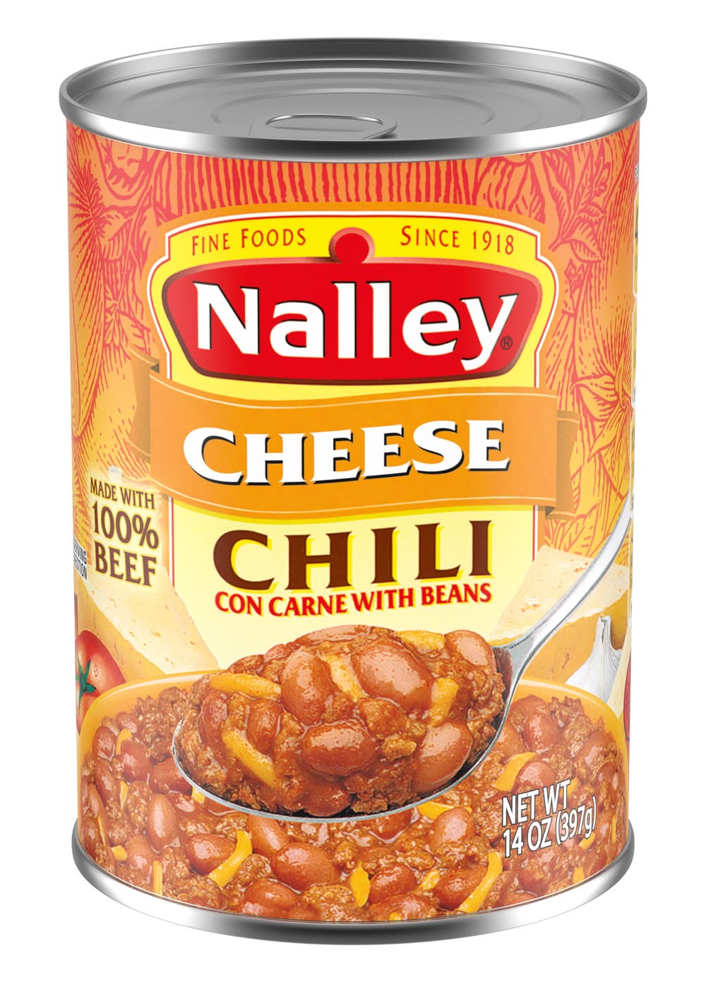 Nalley Cheese Chili Con Carne With Beans (14 oz)