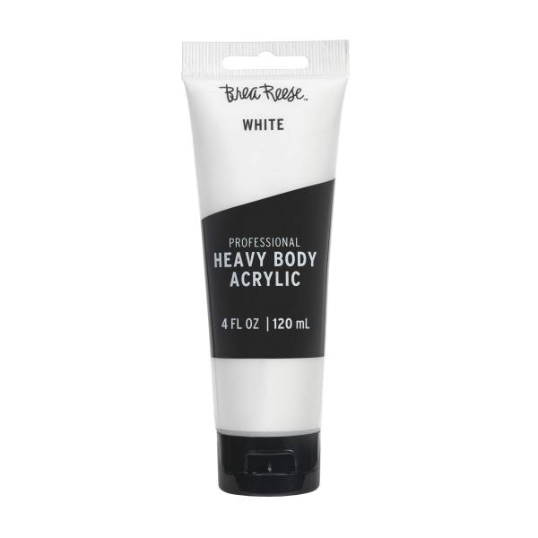 Brea Reese Professional Heavy-Body Acrylic Paint, White (4 oz)