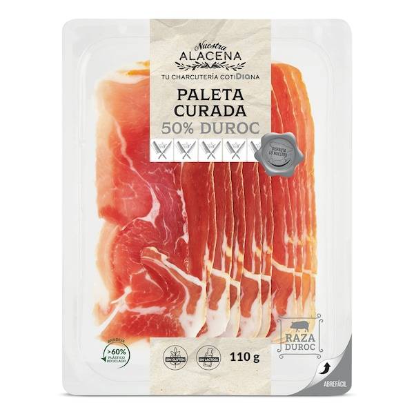 Paleta curada reserva 50 % duroc Nuestra Alacena bandeja 110 g