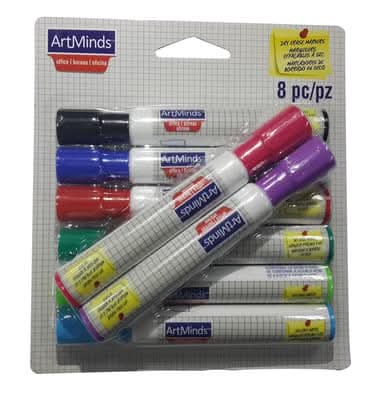 ArtMinds Dry Erase Markers, Assorted (8 ct)