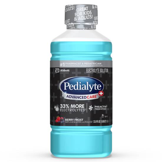 Pedialyte AdvancedCare Plus Electrolyte Ready-to-Drink Solution Berry Frost (33.8 oz)