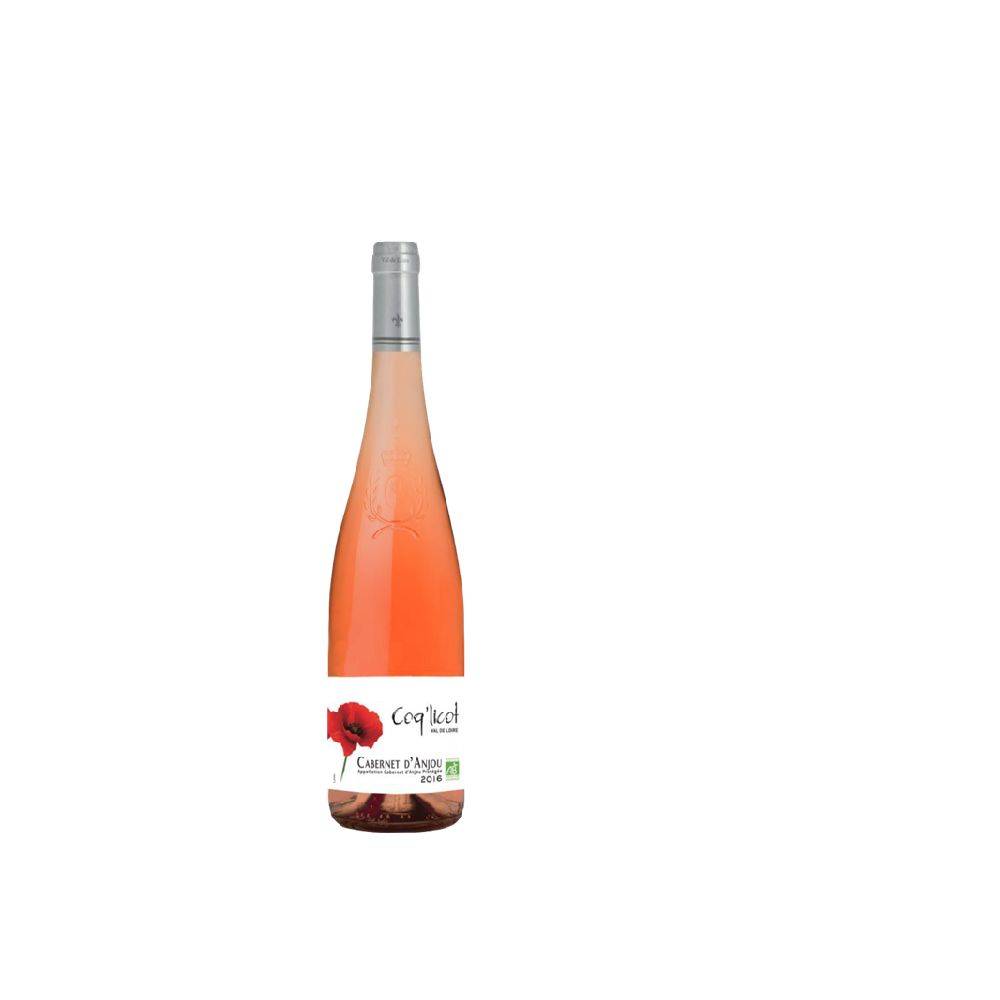 Coq'liquot - Vin rose cabernet anjou bio 2016 (750 ml)