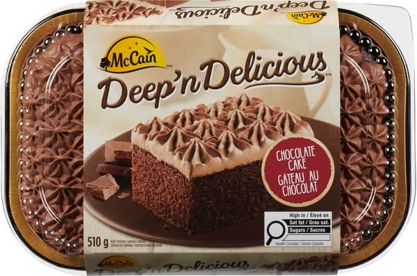 MCCAIN CAKE DEEP & DEL CHOCOLATE 6/510GR