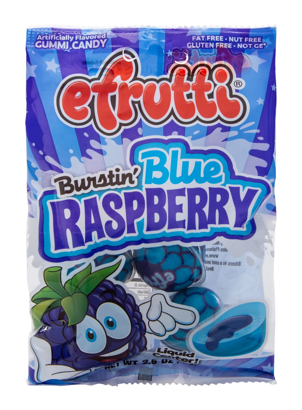 Efrutti® Burstin' Blue Raspberry Gummi Candy 2.6oz
