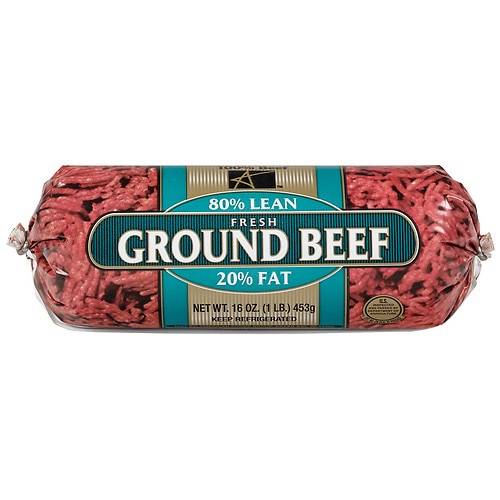 Order Ground Beef 80% Lean1.0lb food online from Walgreens store, Roswell on bringmethat.com