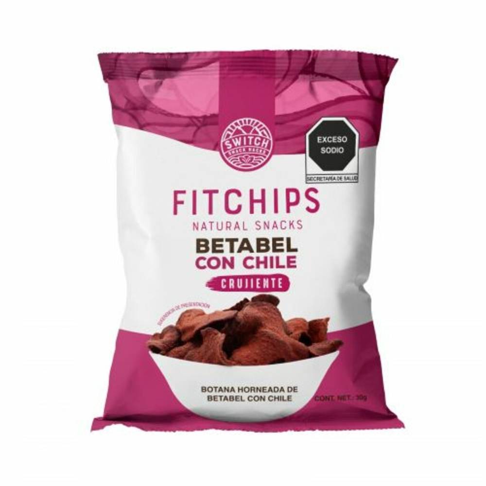 Fitchips · Botana horneada de betabel con chile (30 g)