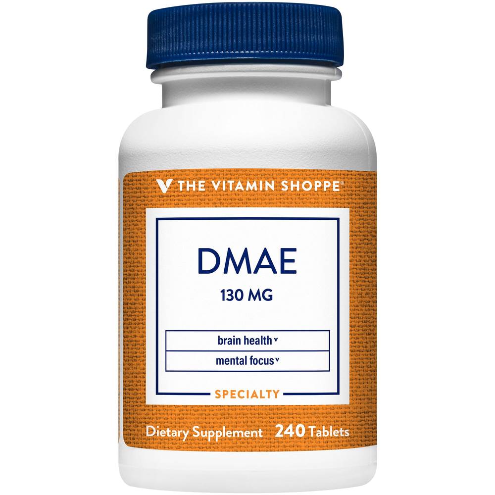 Dmae (Dimethylaminoethanol) - Supports Brain Health, Attention, & Energy - 130 Mg (240 Tablets)