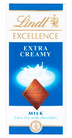 Lindt Excellence Extra Creamy Milk Chocolate Bar (100g)