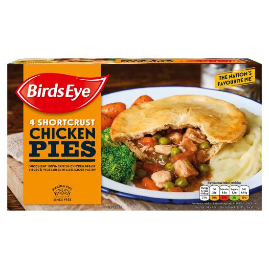 Birds Eye Shortcrust Chicken Pies (620g)