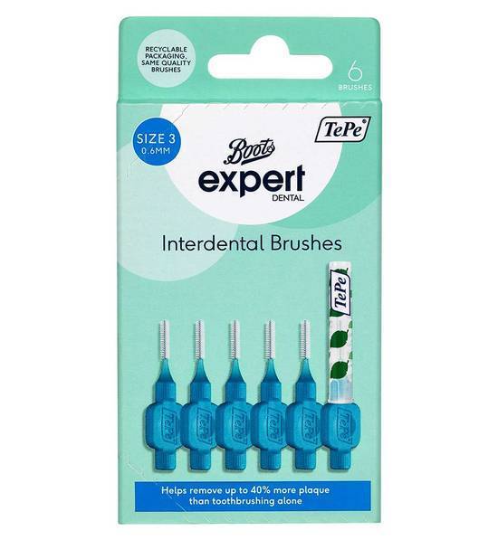 Boots Expert TePe 0.6mm Interdental Brush 6s