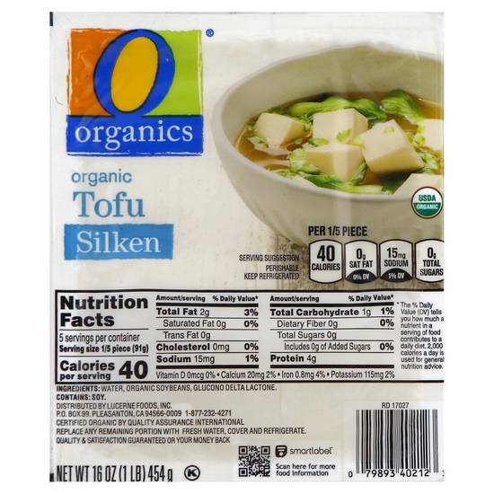 O Organics Organic Tofu Silken (16 oz)