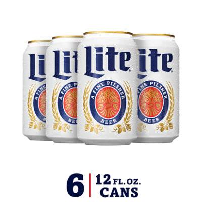 Miller Lite a Fine Pilsner Beer (6 ct, 12 fl oz)