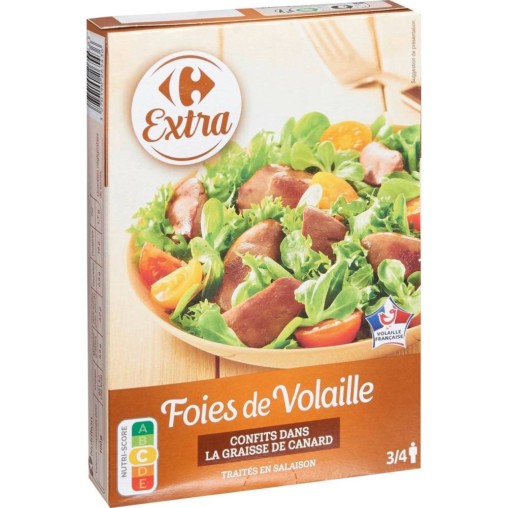 Carrefour Extra - Foie de volaille confits