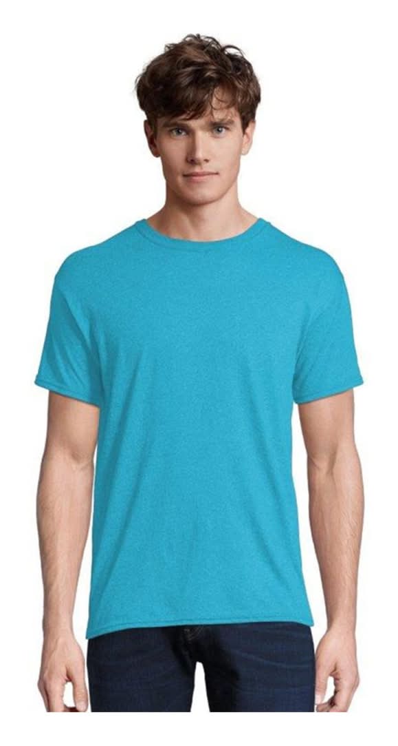 Hanes Wicking Short Sleeve Chroma T-Shirt, Men, M, Blue