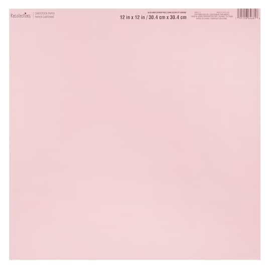Recollections Smooth Solid Cardstock Paper, 12" x 12", Pink