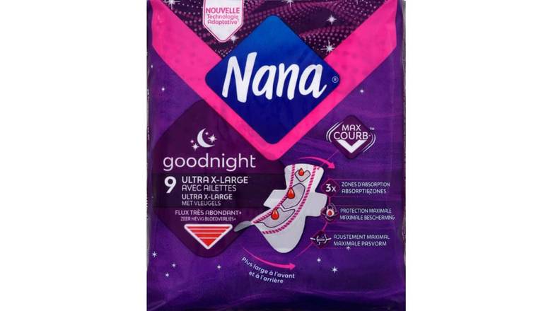 Nana - Bonne nuit serviettes hygiéniques