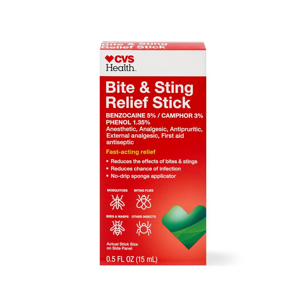 CVS Sting & Bite Relief Stick, 0.5 OZ
