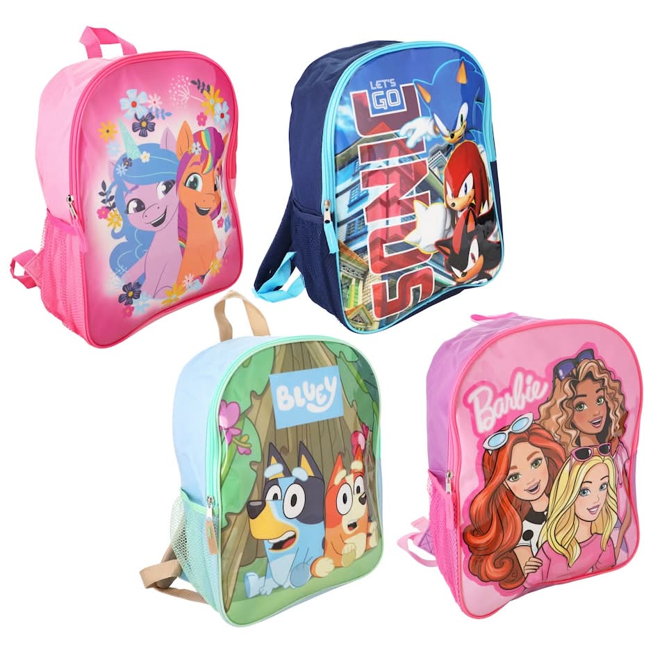Licensed Cartoon Character Backpack with Adjustable Straps, 1 ct.