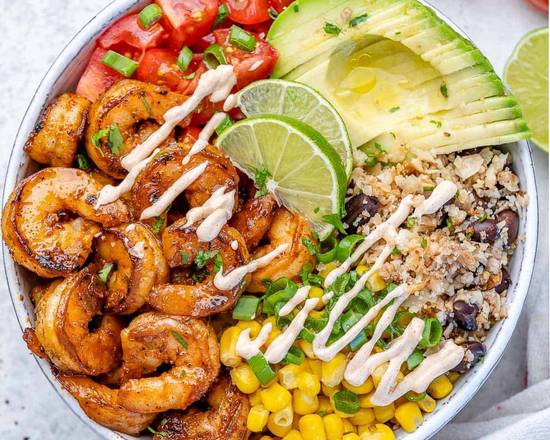 Loaded Shrimp Burrito Bowl