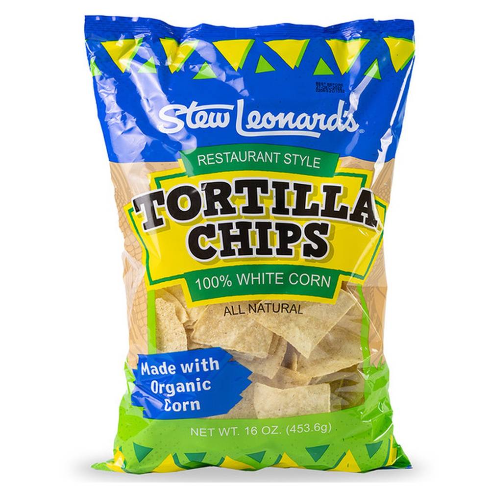Stew Leonard's Restaurant Style White Corn Tortilla Chips (16 oz)