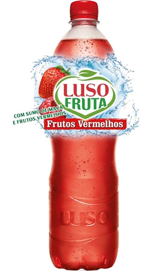 Luso - �gua sem gás frutos vermelhos, garrafa de 1L