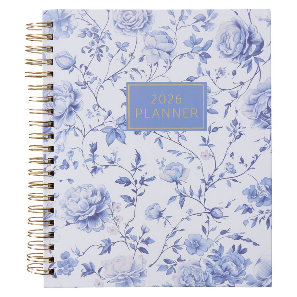 Pembrook Blue Floral Planner 2026