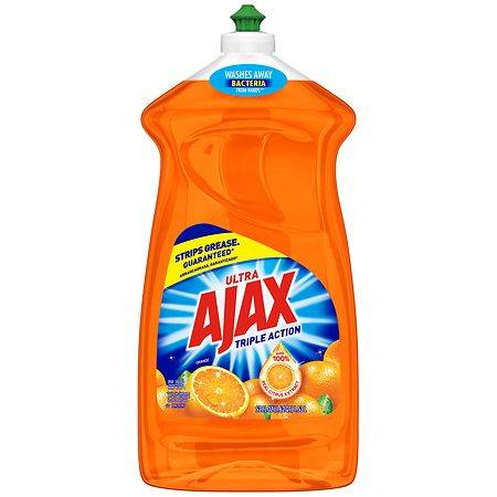 Ajax Liquid Dish Soap, Triple Action Orange - 52.0 fl oz