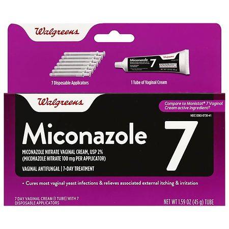 Walgreens Miconazole 7 Vaginal Antifungal Cream
