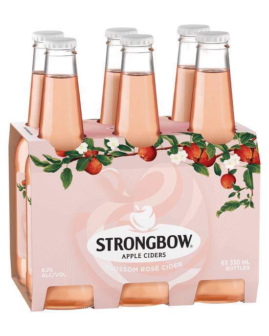 Strongbow Blossom Rose Cider Btl 6x330ml