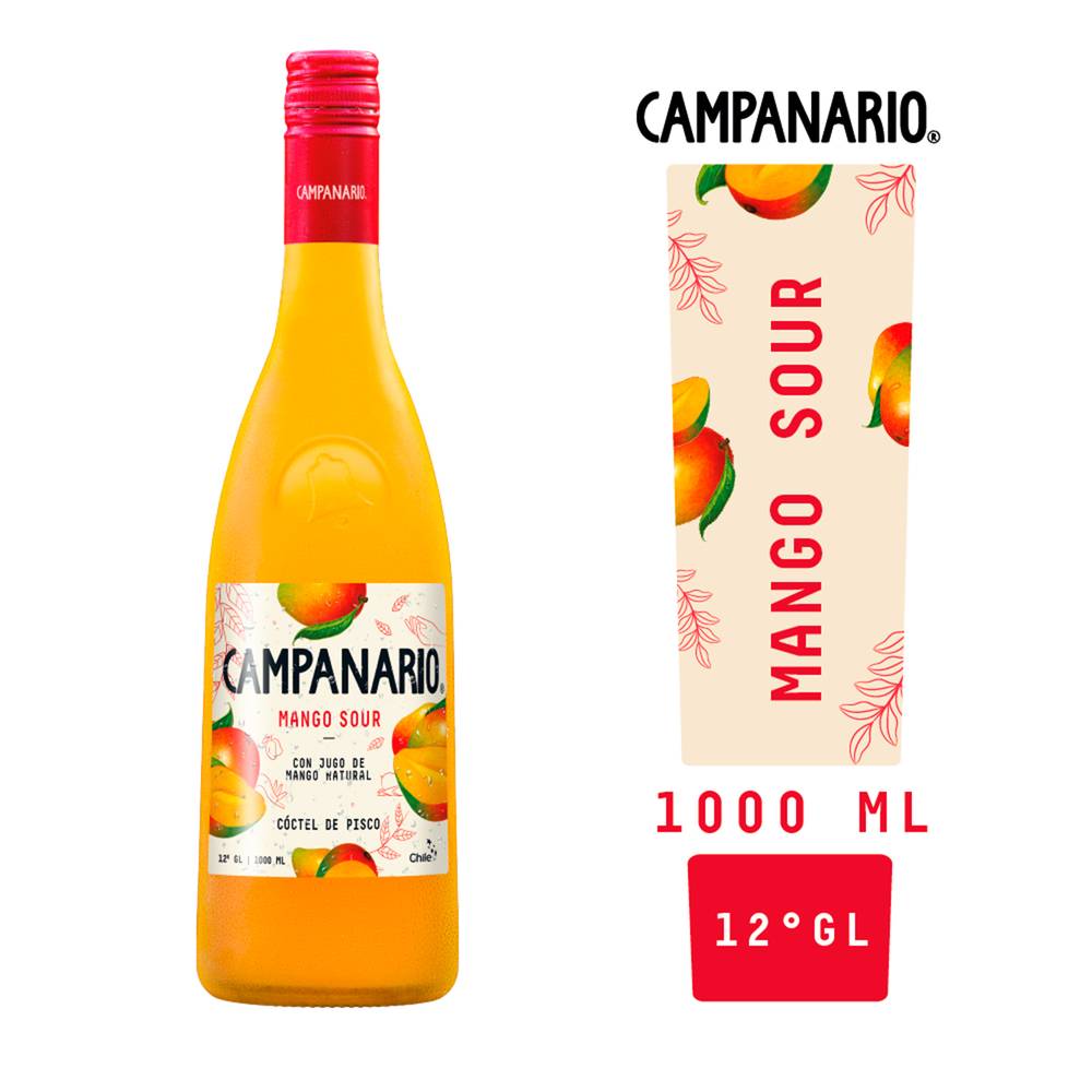 Campanario · Cóctel de pisco mango (1 L)