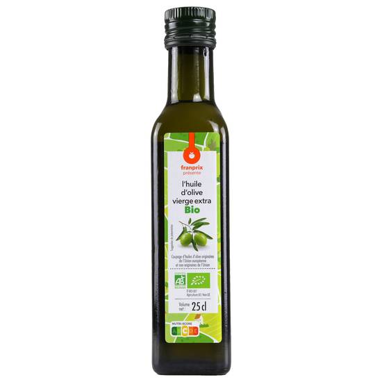 Huile d'olive vierge extra Bio franprix bio 25cl