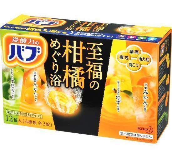 バブ至福の柑橘めぐり浴１２錠:4901301358745